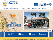Tablet Screenshot of camping-ledauphin.com